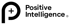 Schwarzes „P“-Logo mit Pluszeichen und Text „Positive Intelligence®“.