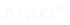 AIKO-Logo mit zwei überlappenden Quadraten, die einen Bildschirm darstellen, auf grünem Hintergrund.