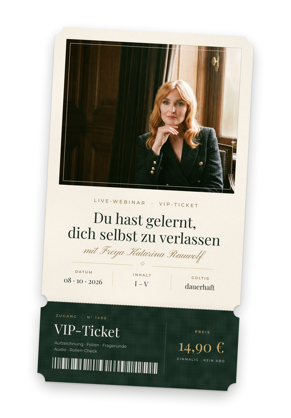 VIP-Ticket zum Webinar mit Freya