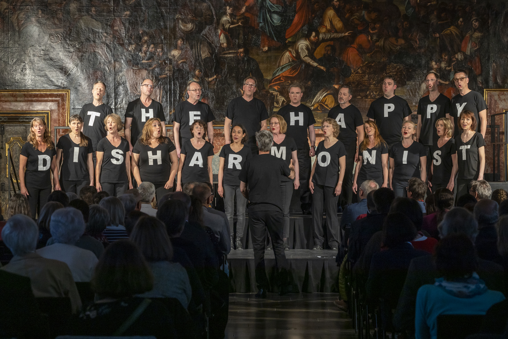 The Happy Disharmonists at the festival choir concert, Voices of Spirit 2023, Graz