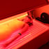 Red light therapy bed used for healing and recovery sessions