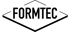 Schwarzes Rautenlogo mit "FORMTEC" in Großbuchstaben.
