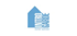 Blaues Haus-Symbol mit vertikalem Text "INTRO GARDE" und "Sicher wohnen" darunter.