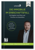 Buchcover "Die Immobilie im Erbschaftsfall, Ein Ratgeber zum Erben und Vererben von Immobilien" mit Mann.