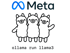 Meta Logo mit drei gezeichneten Lamas und dem Hinweis ‚ollama run llama3‘ – Symbol für das Ausführen des KI-Sprachmodells LLaMA 3 über Ollama,