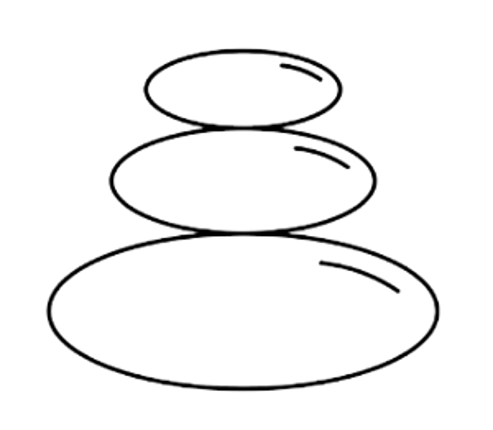 Dunkelgrünes Logo mit gestapelten weißen Steinen und dem Text "Wellness Oberlausitz".