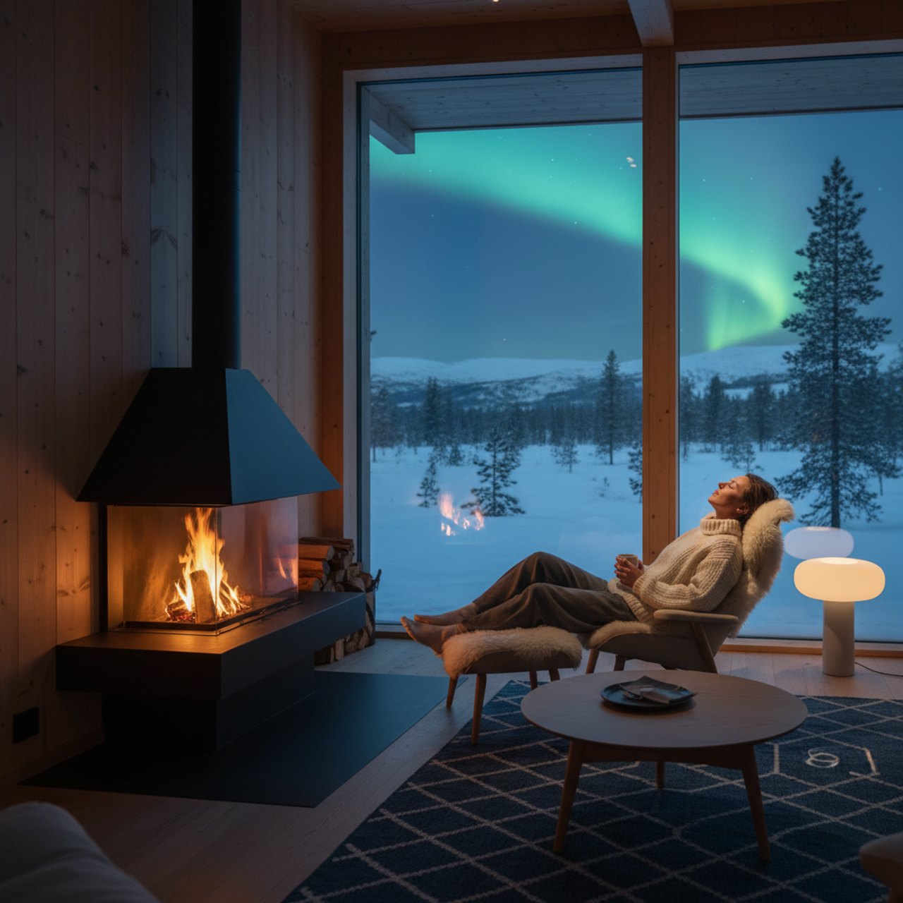 Skandinavische Design-Lodge
