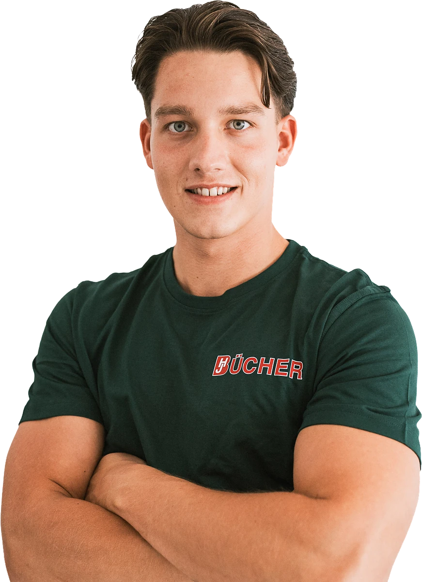 Lukas Eich, Kaufmännische Organisation bei Bücher Containerdienst