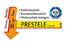 J & H Prestele GmbH Logo mit TÜV SÜD Siegel und roter Beschriftung: "Ihr Partner für", "Containerdienst, Rohstoffhandel", "Abbruch, Erdbau, Recycling".