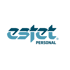 Estet Personal Logo mit türkisfarbenem Schriftzug auf dunkelgrünem Hintergrund.