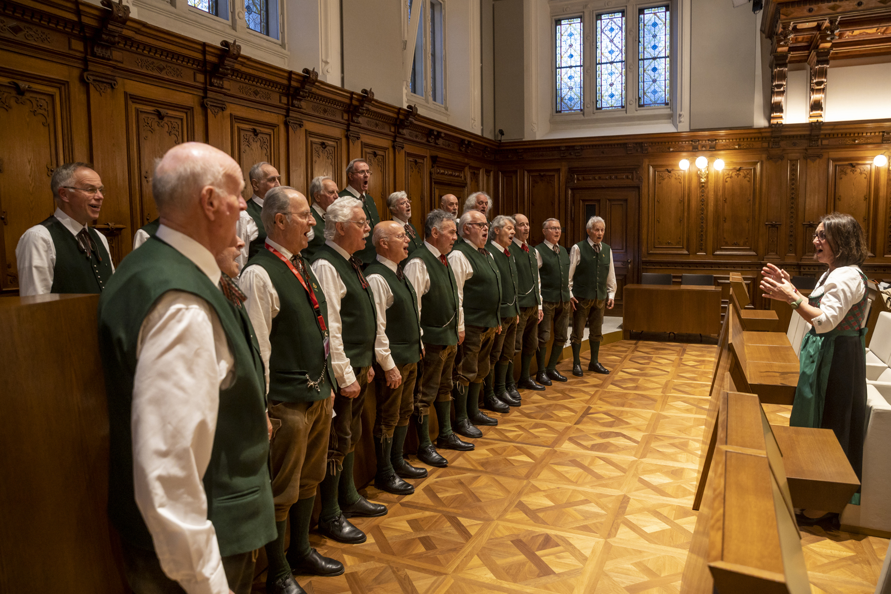 Jägerchor in the council hall of the Rathaus Graz, Long Night of Choirs 2023