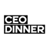 Schwarze Textfelder mit der weißen Aufschrift "CEO DINNER" auf dunkelgrünem Hintergrund Christoph Herzog, ahead100, München100, Sensation Ahead GmbH, CEO Dinner, Networking