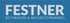 Logo der Firma Festner Betonwerk & Natursteinhandel mit hellgrauer Schrift auf blauem Hintergrund.
