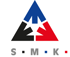 Dreifarbiges Dreieck-Logo mit drei Pfeilen und den Buchstaben "S M K" darunter.