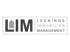 LIM Leenings Immobilien Management Logo mit Hausdachsymbol.