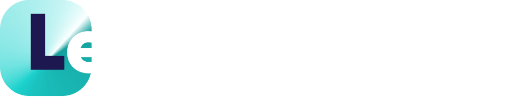 LeadCaptain Logo mit blauem Kreis und dunkelblauem „L“ am Anfang des Schriftzugs.