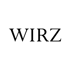 Schwarzes "WIRZ"-Logo auf dunkelgrünem Hintergrund.
