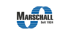 Logo "MARSCHALL" in Schwarz auf blauem, kreisförmigem Hintergrund, darunter "seit 1884".