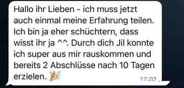 Kundin: 2 Abschlüsse nach 10 Tagen