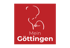 Logo mit Umriss einer Gänseliesel und Text "Mein Göttingen" auf rotem Hintergrund.