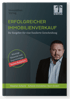 Buchcover "Erfolgreicher Immobilienverkauf" mit Titel, Autorenfoto und Logo "Made in Swiss".