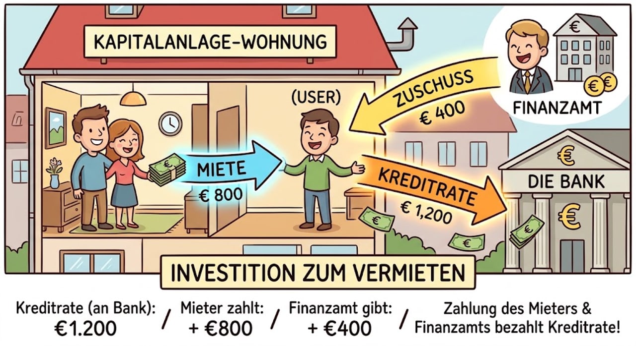 Kapitalanlage Illustration