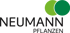 NEUMANN PFLANZEN Logo mit zwei grünen Kreisen.