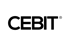 The word "CEBIT" in black, sans-serif font with a registered trademark symbol, on a dark green background.