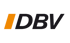 DBV Logo mit orangefarbenem "I" und schwarzem "DBV" auf dunklem Hintergrund.