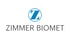 Zimmer Biomet Logo mit blauem "Z" in einem Kreis und dem Schriftzug "ZIMMER BIOMET" darunter.