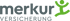 Merkur Versicherung Logo mit grünem, stilisiertem menschlichen Symbol.