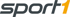 Sport1-Logo mit grauem "Sport" und orangefarbener "1"