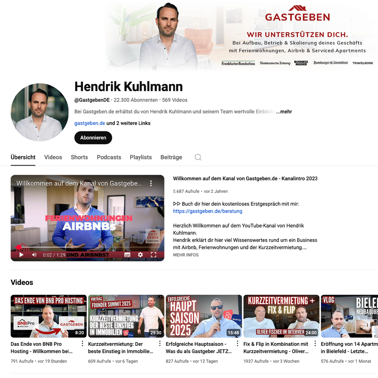 Hendrik Kuhlmann auf YouTube