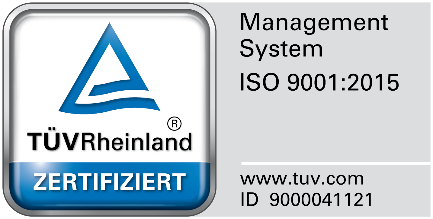TÜV Rheinland ISO 9001:2015