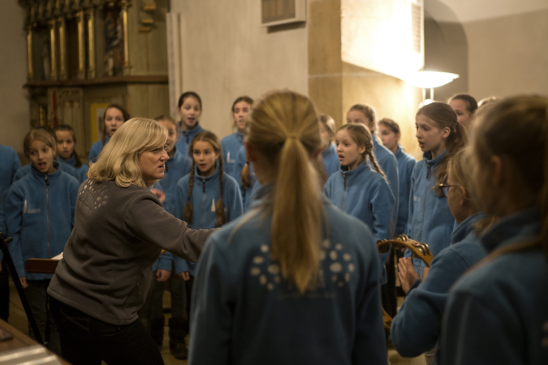 TIARA of the Riga Cathedral Choir School singing under the vaults of the Stadtpfarrkirche, Voices of Spirit 2016, Graz