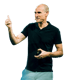 Eine Person mit einem braunen Papiersack über dem Kopf, auf dem ein lächelndes Gesicht (:) ) gezeichnet ist.