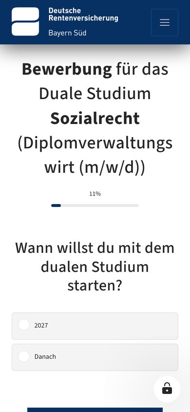 Fragefunnel der DRV Bayern Süd