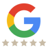 Google Logo mit 5 Sternen