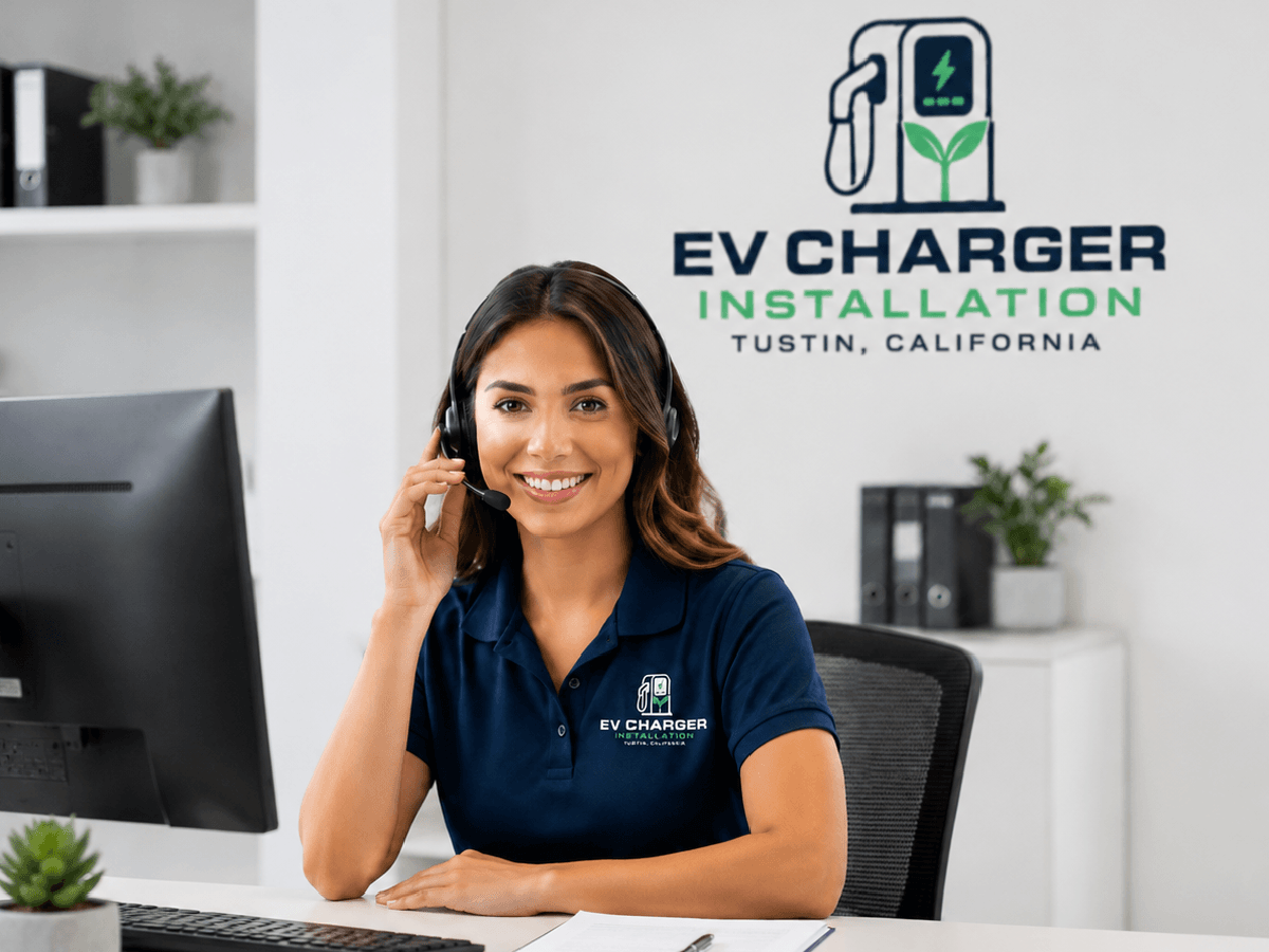 Electric vehicle charging in a Tustin driveway