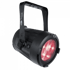 Black LED stage par light with 18 red lights and a top handle.