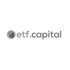 ETF.Capital Logo mit grauen Buchstaben und einem Säulendiagramm als "e".