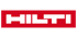 Rotes, rechteckiges Logo mit dem Wort "HILTI" in weißen Großbuchstaben.