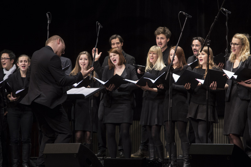coro siamo on stage at the Pure Voices matinee, Voices of Spirit 2014, Graz