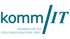 Komm/IT Logo mit Text "Gesellschaft für Informationstechnik mbH"