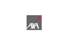 AXA-Logo auf grauem Quadrat mit rotem Diagonalstrich
