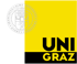 Uni Graz Logo, Wappen der Karl-Franzens-Universität Graz auf gelbem und weißem Hintergrund.