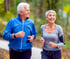 Seniors jogging outdoors, promoting healing with PRP therapy