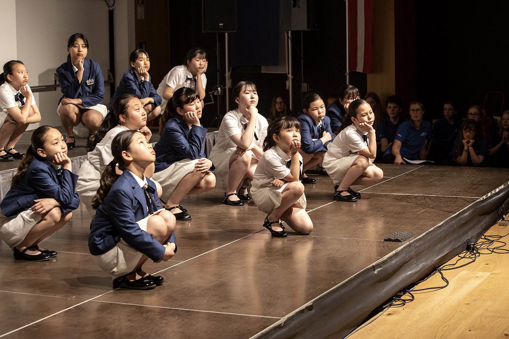 The Unistella choir at the children's gala Voices of Tomorrow in the Stefaniensaal, Voices of Spirit 2019, Graz