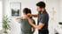 Auto accident Chiropractor adjusting a woman's neck and upper back