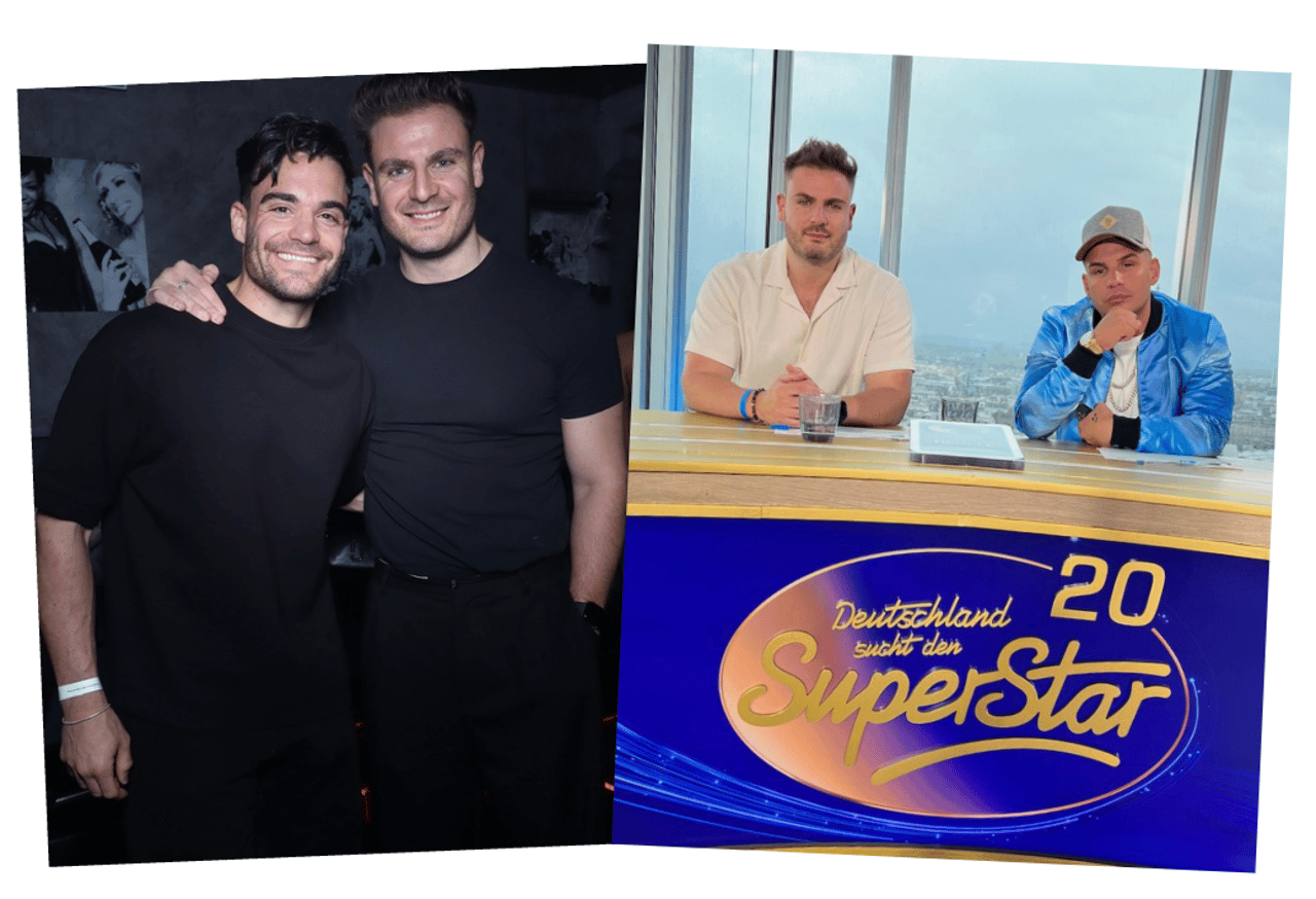 Daniele Marino mit Pietro Lombardi und Stefano Zarrella